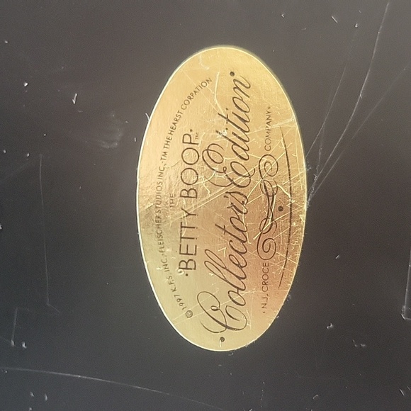 Betty Boop Collectors Edition Wooden Box By Fleischer Studio Inc Black & White - Picture 4 of 8